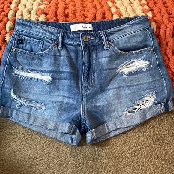 Women’s distressed crop Jean shortsv size medium - Picture 4 of 6